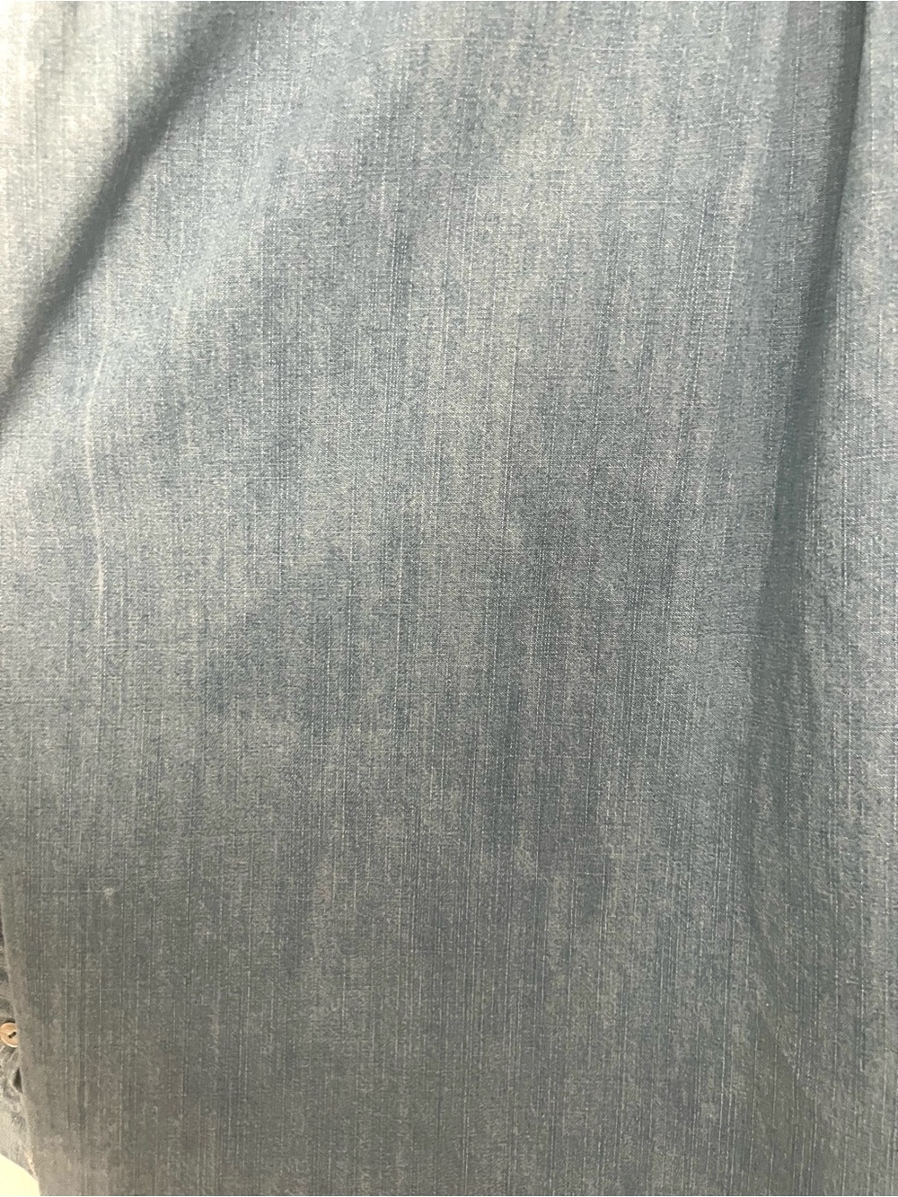 Eileen Fisher Light Wash Chambray Button Down Shirt, Size Small - Picture 12 of 12